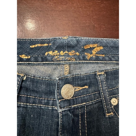 Seven7 Jeans Women's Straight Leg Denim Jeans Size 8 Blue Wash - Picture 3 of 10